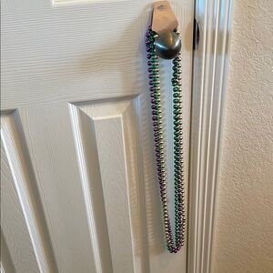 Bundle of 3 Mardi Gras Beaded Necklaces in Purple, Green, and Gold